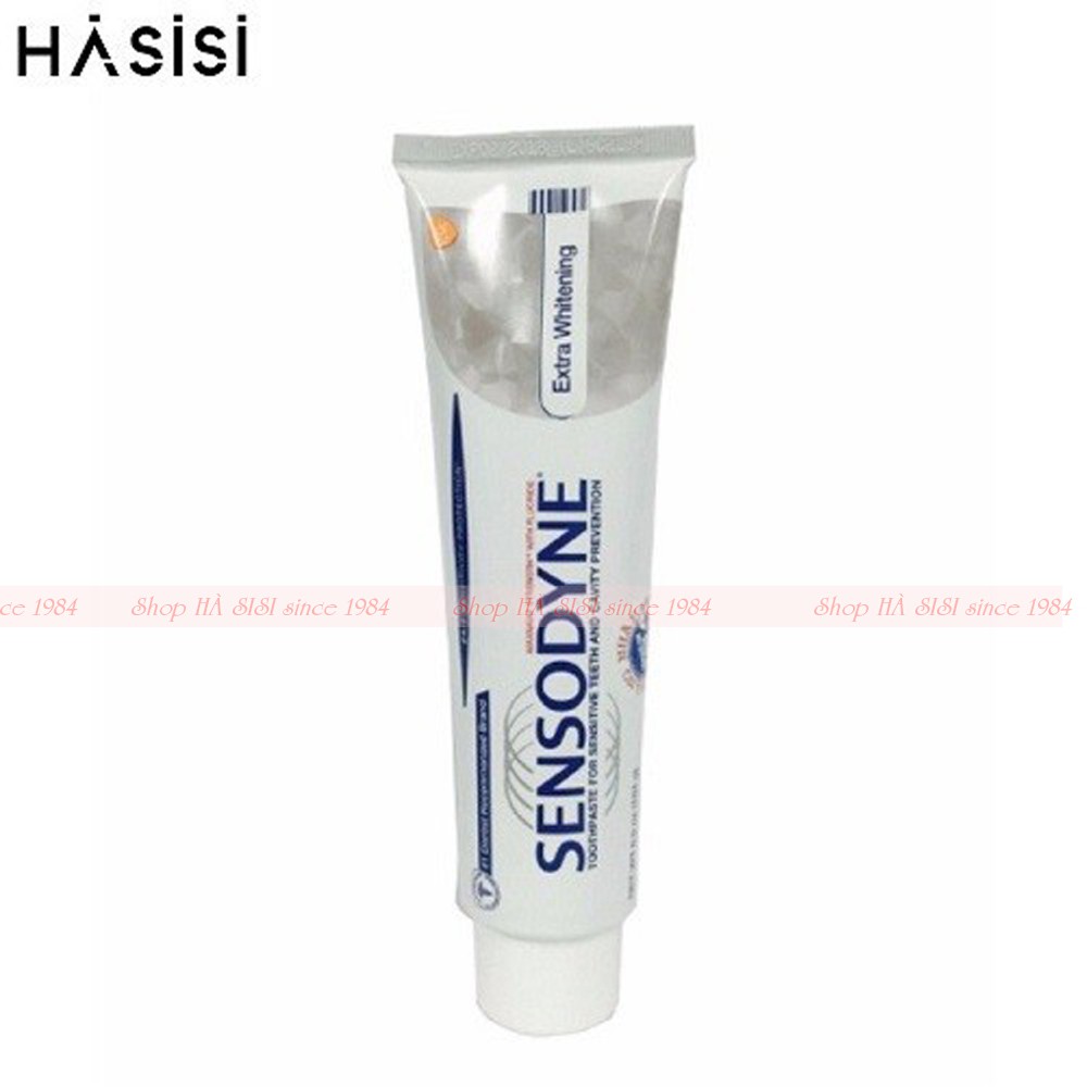 KEM ĐÁNH RĂNG SENSODYNE EXTRA WHITENING 184gr – Chuyên dành cho răng ê buốt, làm trắng răng