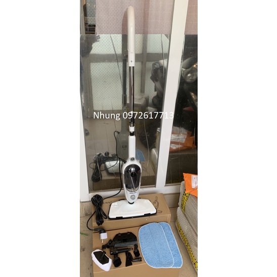 Cây lau nhà hơi nước đun sôi 110 độ siêu sạch có video test thực tế