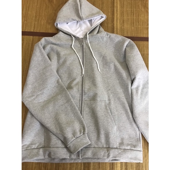 Áo khoác hoodie nỉ form rộng cho nữ áo hoodie zip trơn 2 màu đen xám sành điệu
