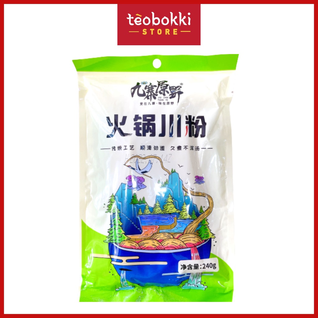 Miến dẹt khoai lang Trùng Khánh ăn nhúng lẩu gói 240g