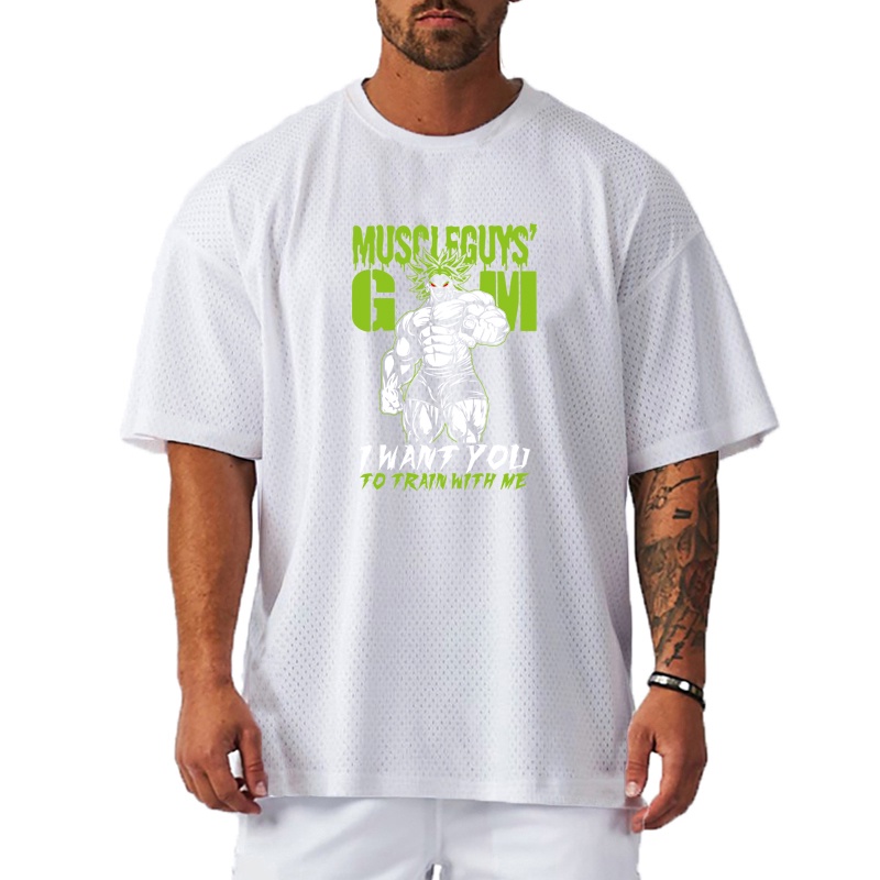 Áo Thun Thể Thao Tay Ngắn Phối Lưới Khô Thoáng Nhanh Thời Trang Cho Nam