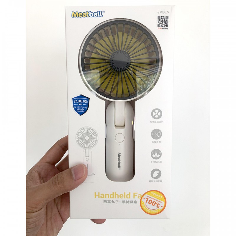Quạt Pisen Meatball Handheld 828 - Hàng Chính Hãng