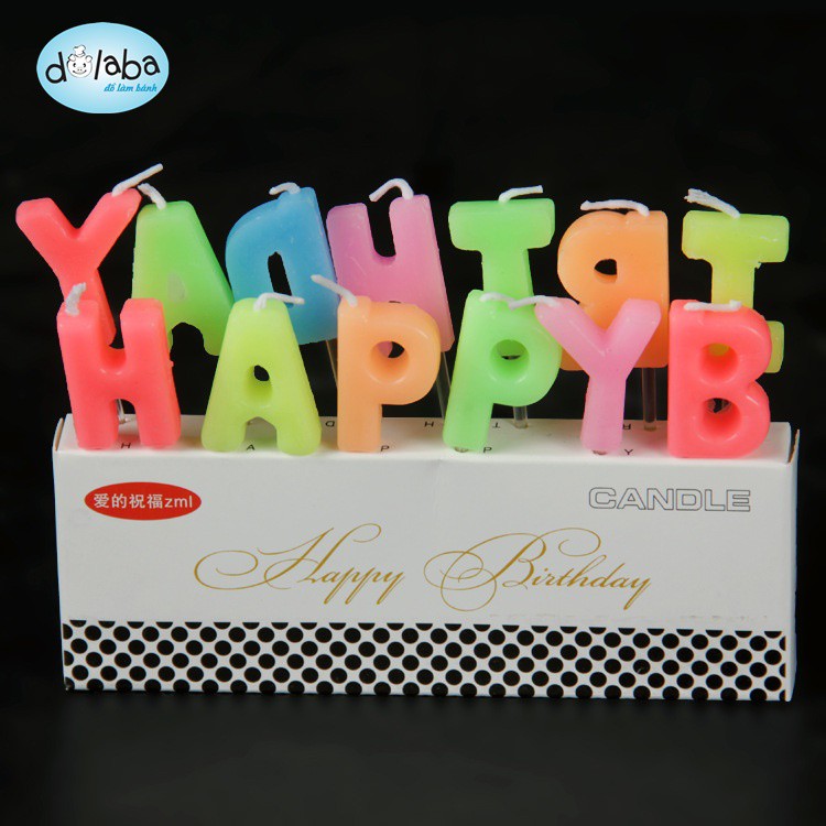 Dolaba - Bộ nến sinh nhật chữ HPBD