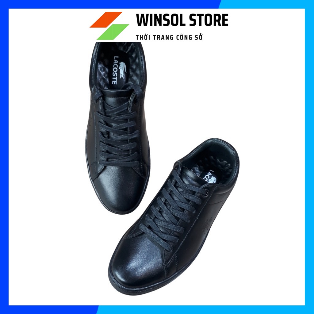 Giày Thể Thao Sneaker Da Bò Cao Cấp 𝐋𝐚𝐜𝐨𝐬𝐞 Cổ Thấp Buộc Dây Màu Trắng Sữa Trẻ Trung G0116 | BigBuy360 - bigbuy360.vn