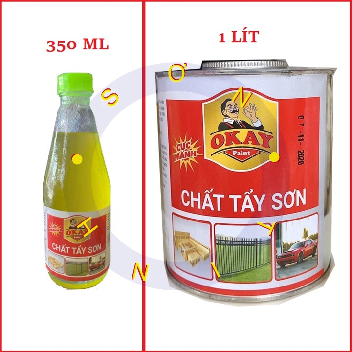 Chất tẩy sơn OKAY 350ml, 1 lít