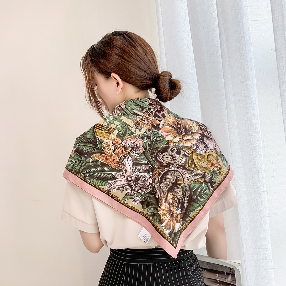 Khăn Choàng Vuông 90cm(35.4inch) Thời Trang Thoáng Khí WJ1007-61-01