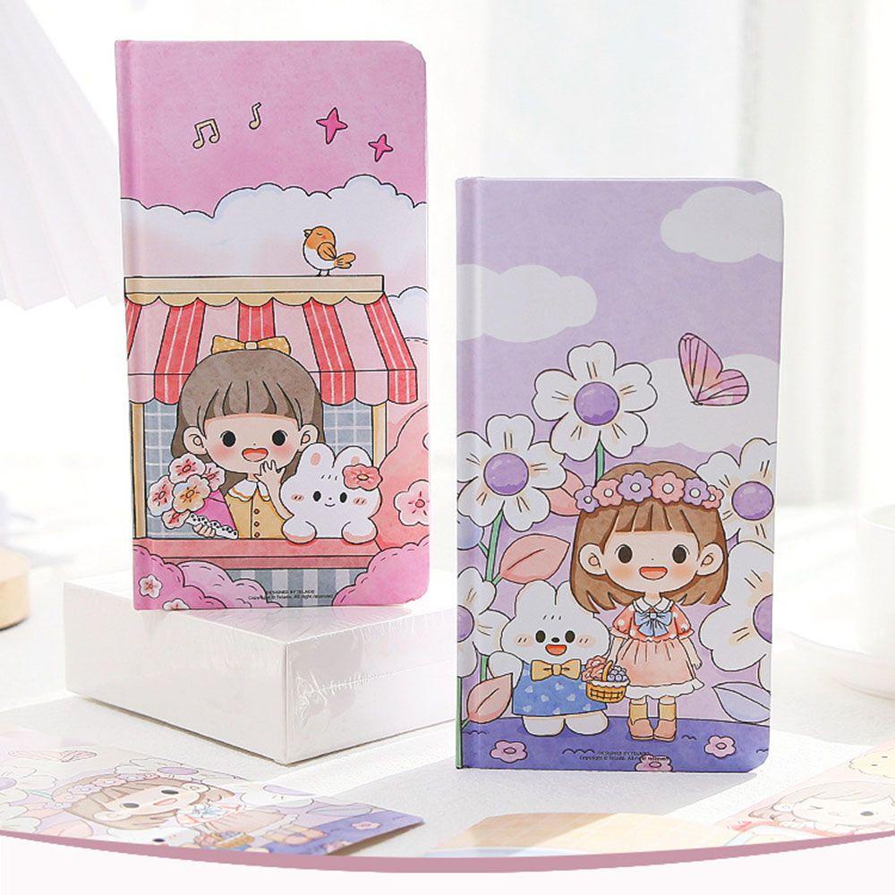 PISTA Sổ Ghi Chú Diy Họa Tiết Hoạt Hình Xinh Xắn Đáng Yêu