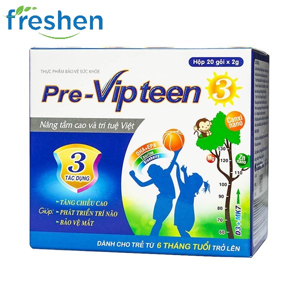 ✅ (CHÍNH HÃNG)Pre-vipteen 3 - tăng chiều cao ,phát triển trí não ,bảo vệ mắt...