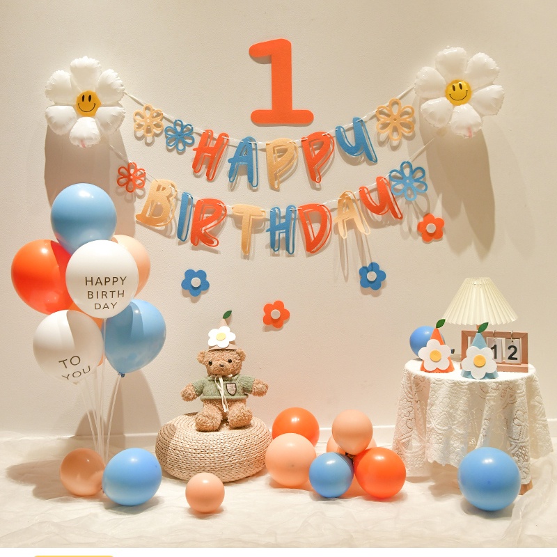 Bộ Bong Bóng Trang Trí Tiệc Sinh Nhật Cho Bé