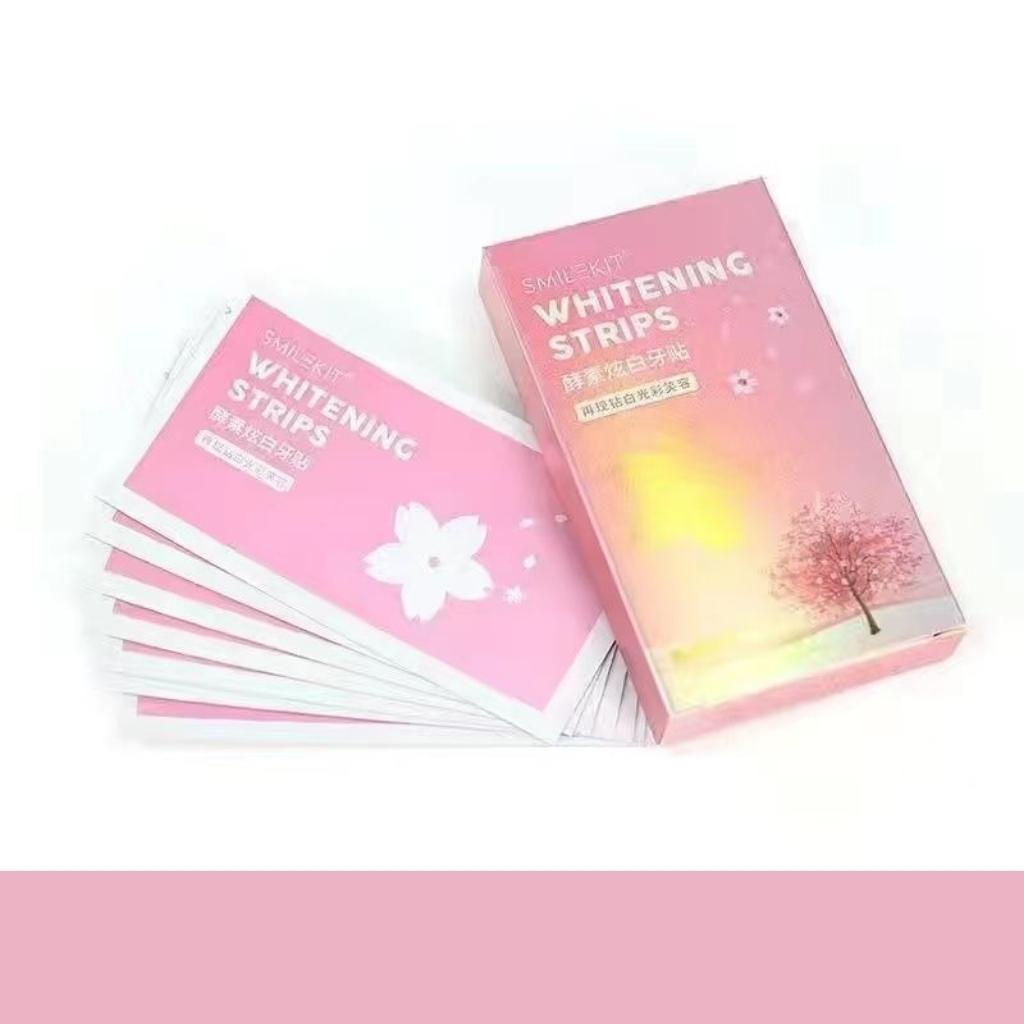Miếng dán trắng răng SMILEKIT làm trắng răng hiệu quả tiện lợi miếng trắng răng nội địa Trung AME SHOP