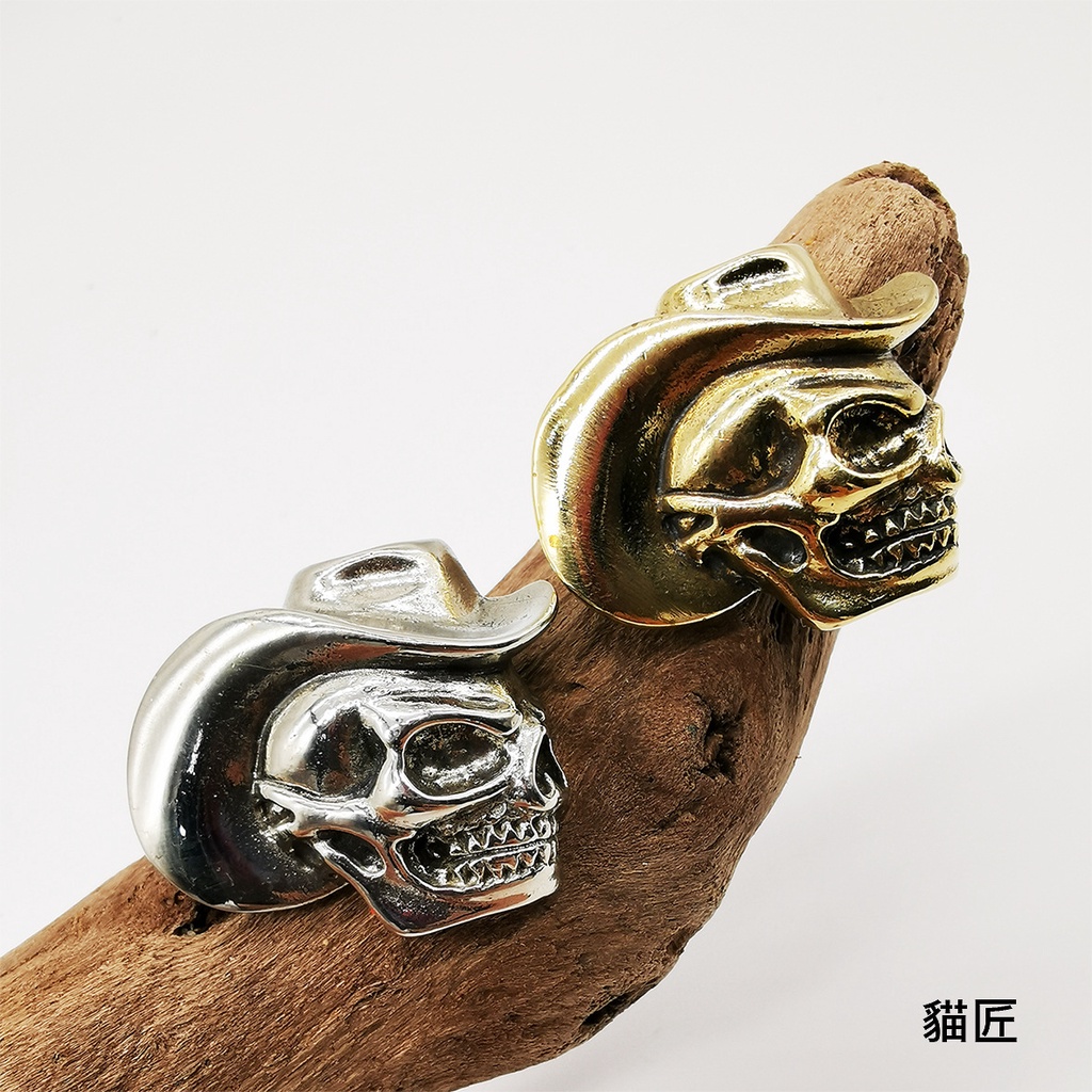 Nút Đồng Thau Hình Bộ Xương Làm Túi Da Diy