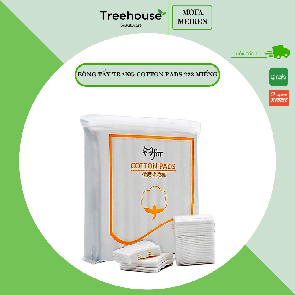 10 GÓI Bông tẩy trang 222 miếng - bông tẩy trang 3 lớp - bông tẩy trang cotton pads (10)