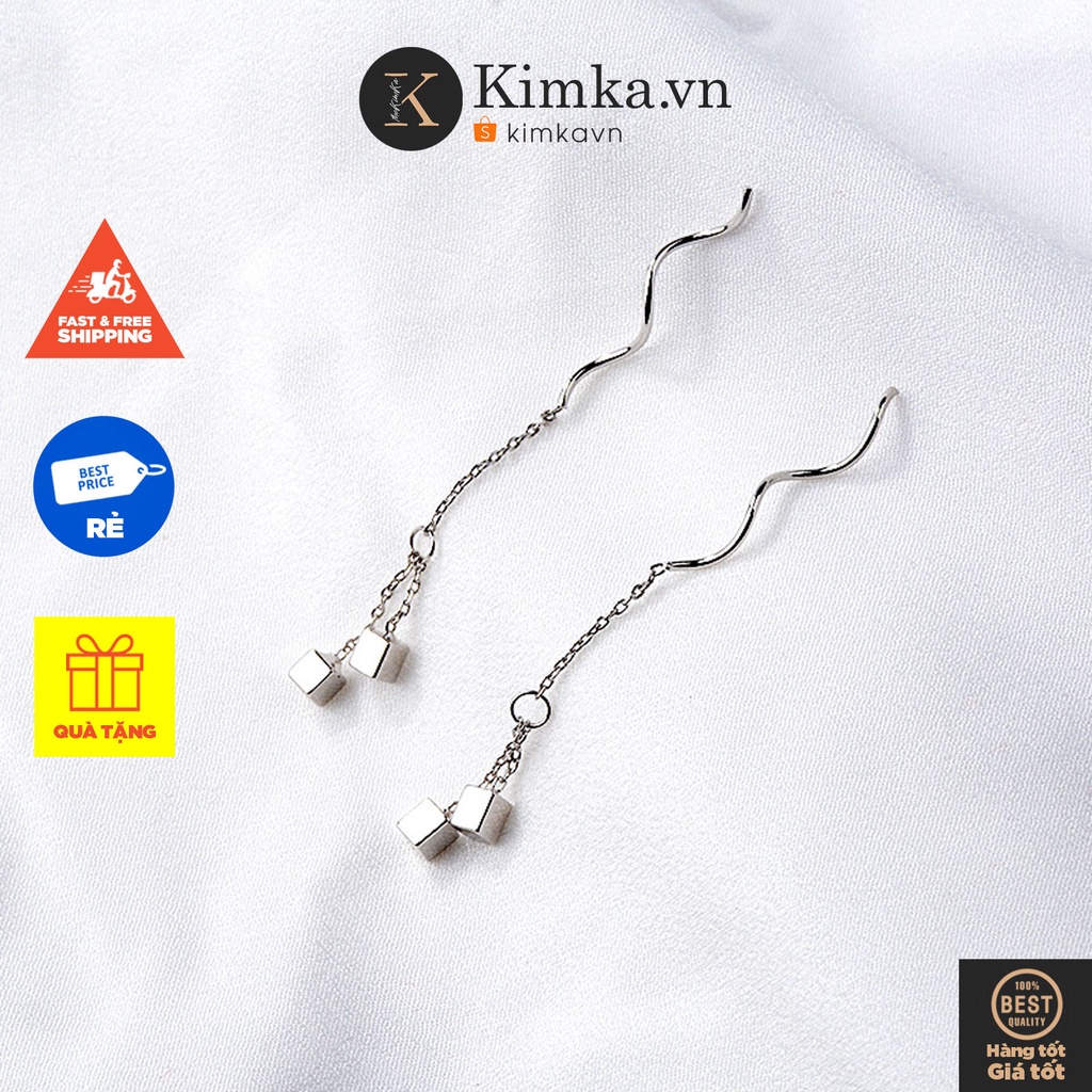 (0162) Khuyên Tai Dáng Dài Hình Học Mini Nữ Tính Thu Hút