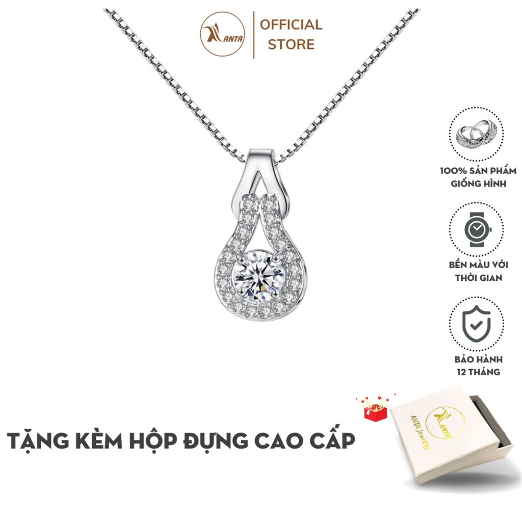 Dây chuyền mặt hình bí ngô đính kim cương nhân tạo thời trang cho nữ ANTA Jewelry - ATJ3615