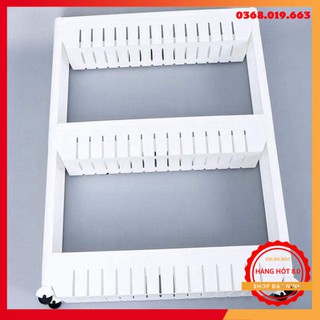 Kệ để đồ 3 tầng có bánh xe