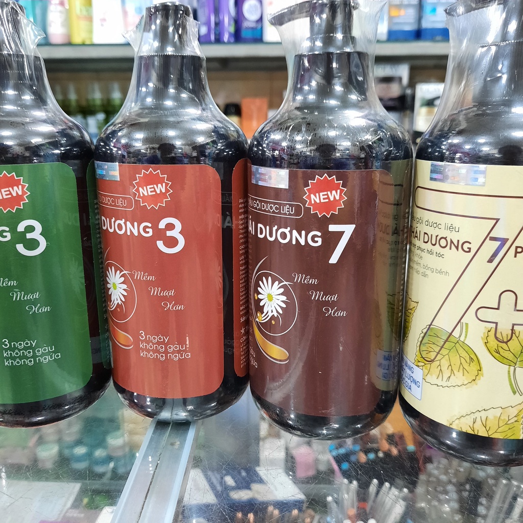 Dầu Gội Dược Liệu Thái Dương 3 và 7 Thái Dương Chai 480ml, Ngăn Ngừa Rụng Tóc, Gàu Ngứa, Sao Thái Dương