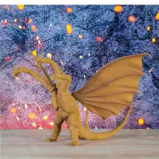 Mô hình quái vật 3 đầu trong phim Godzilla độc đáo sống động