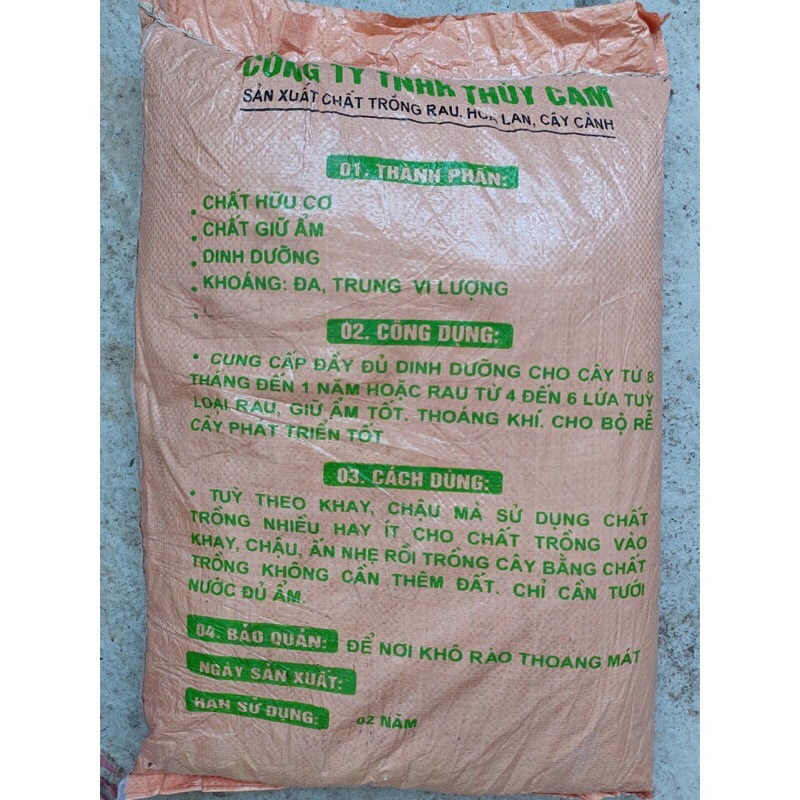 1 bao Đất Sạch Chibas trồng rau sạch, trồng hoa, 20dm3,hàng sẵn kho