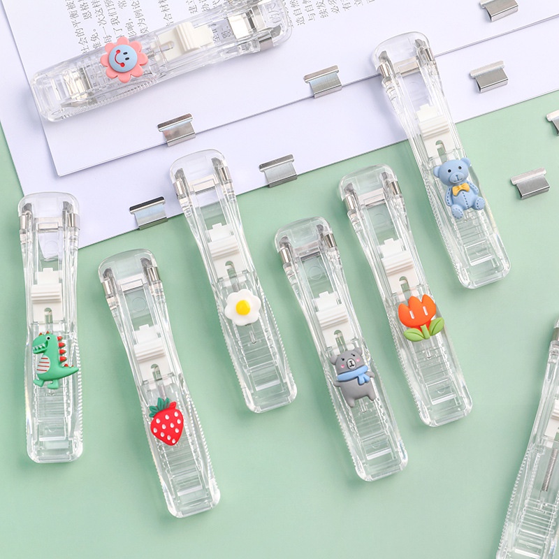 Kẹp Trong Suốt Họa Tiết Hoạt Hình Dùng Cho Học Sinh