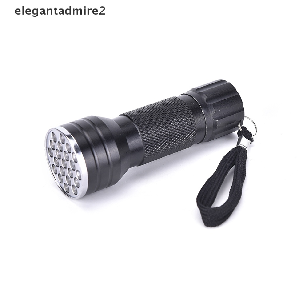 [gele] UV Ultra Violet 21 LED Flashlight Mini Blacklight Aluminum Torch Light Lamp NEW [ele]