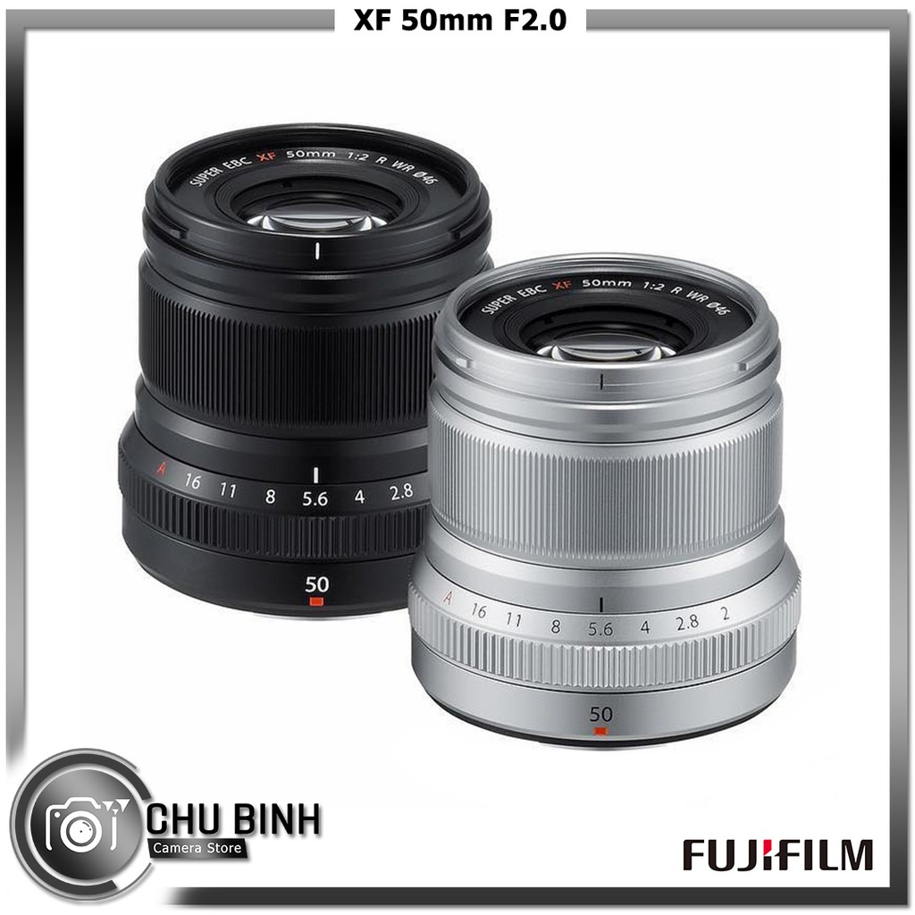 Ống kính máy ảnh Fujifilm | Fujinon XF 50mm F2.0 | Chính Hãng
