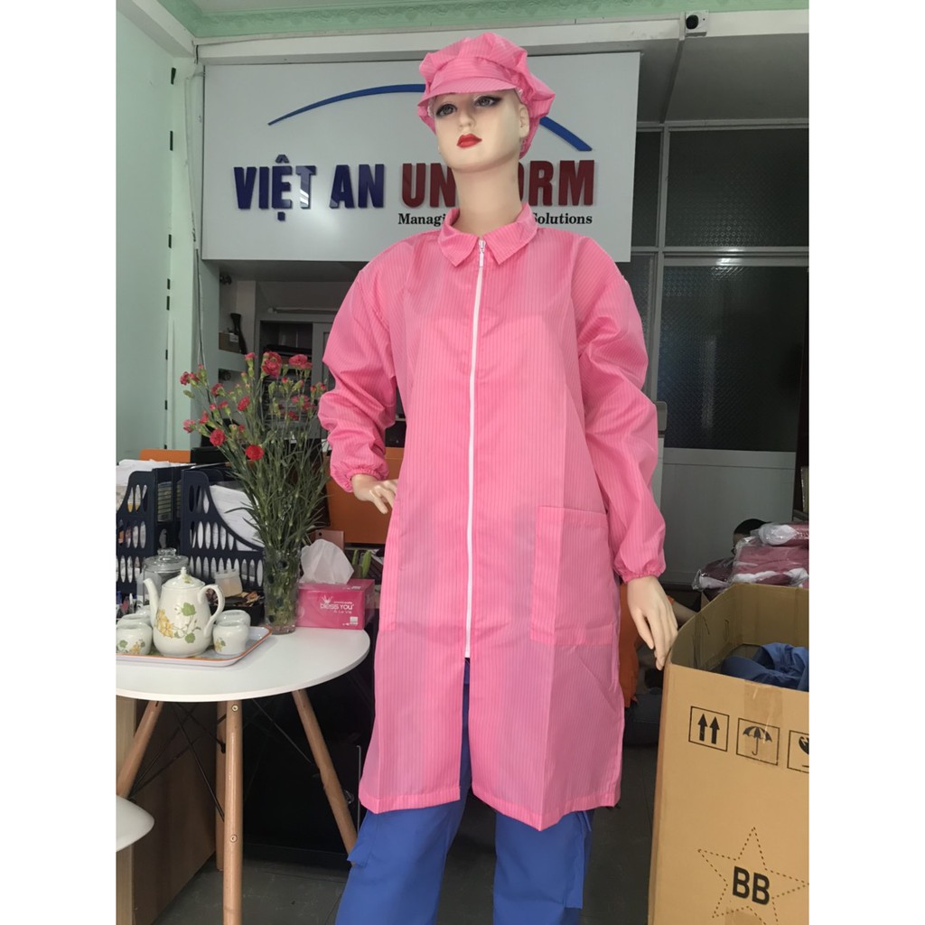 Áo Blouse Phòng sạch chống tĩnh điện tay dài - Công ty TNHH SX - TM May Việt An