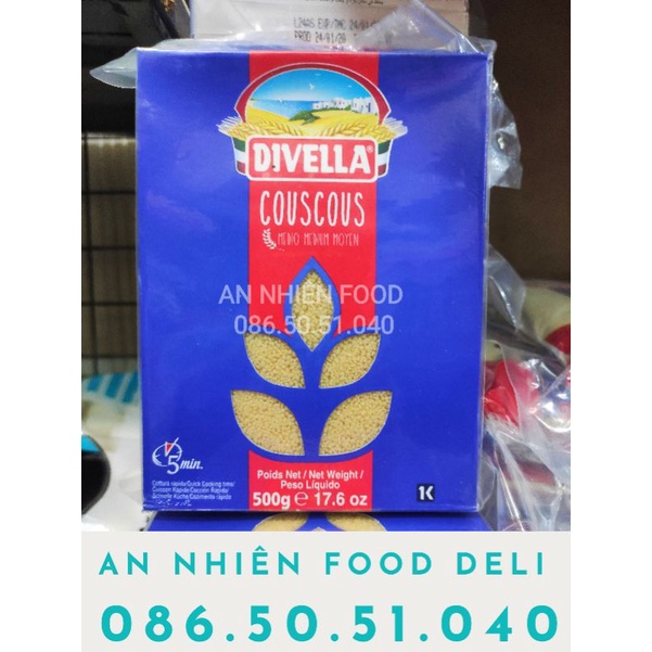 Hạt Couscous Divella Gạo Italia Gói 500Gram