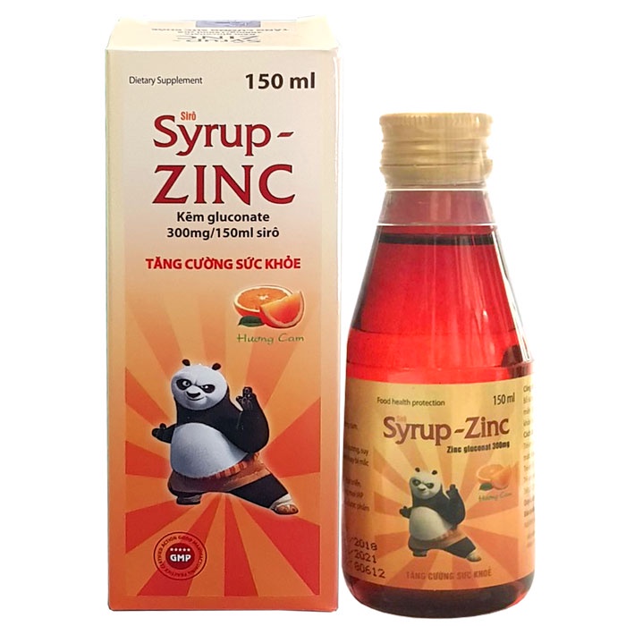 Syrup ZinC, tăng cường sức đề kháng giúp cơ thể khỏe mạnh, bổ sung kẽm cho bé, chai 150ml