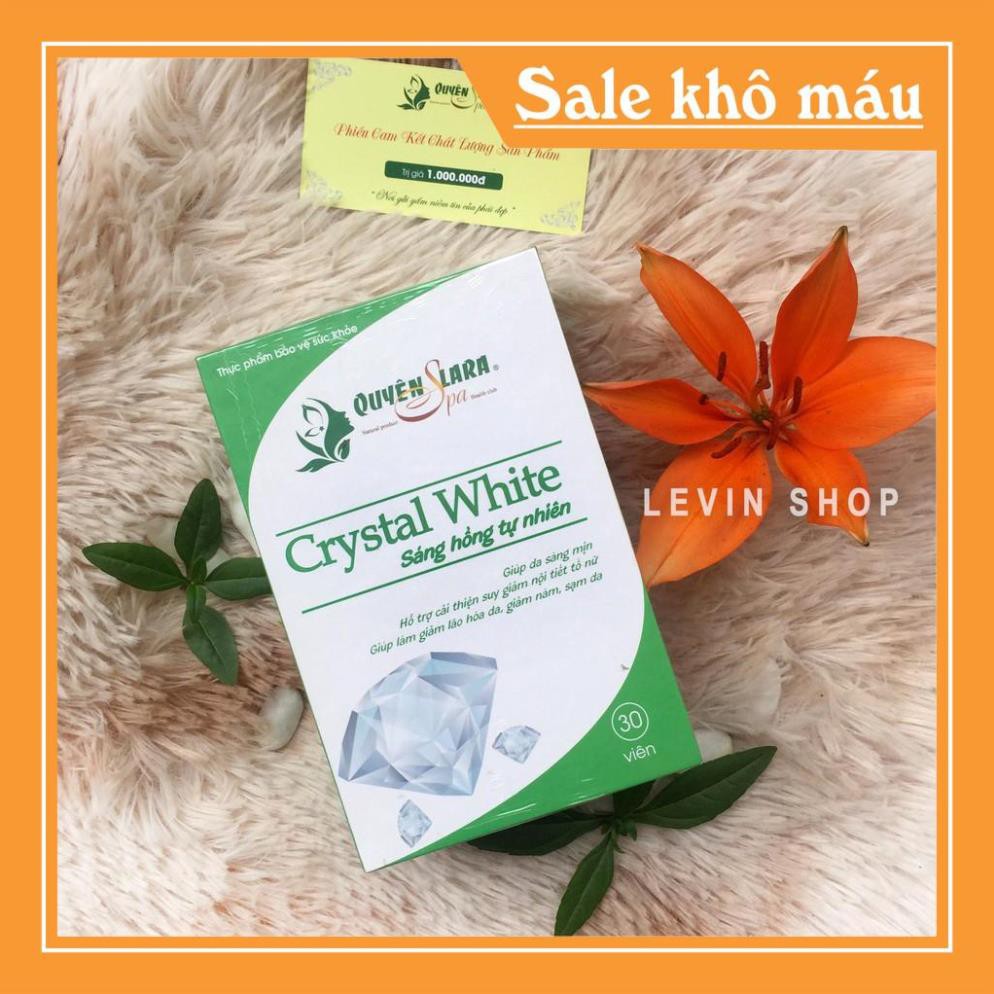 Viên Uống Trắng Da Crystal White Giúp làm giảm lão hoá da, giảm nám, sạm da Giúp da sáng mịn-.Quyên Lara | BigBuy360 - bigbuy360.vn