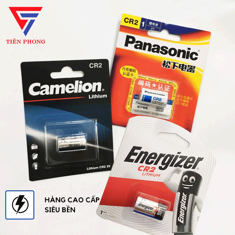 1 Vỉ Pin CR2 Energizer, Panasonic, Camelion Lithium Chính Hãng