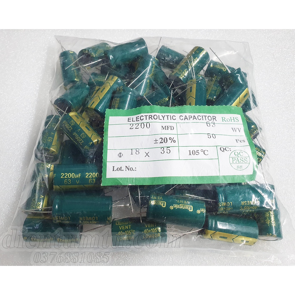 Tụ Hóa Tần Số Cao Các Trị Số: 330uF-50v 470uF-50v 1000uF-35v 1000uF-63v