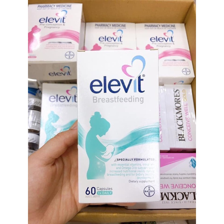 𝐄𝐥𝐞𝐯𝐢𝐭 𝐁𝐫𝐞𝐚𝐬𝐭𝐟𝐞𝐞𝐝𝐢𝐧𝐠 - Vitamin Elevit sau sinh cho mẹ