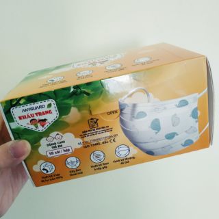 (179k duy nhất hôm nay) HỘP KHẨU TRANG Y TẾ CHO BÉ HOẠ TIẾT ANYGUARD