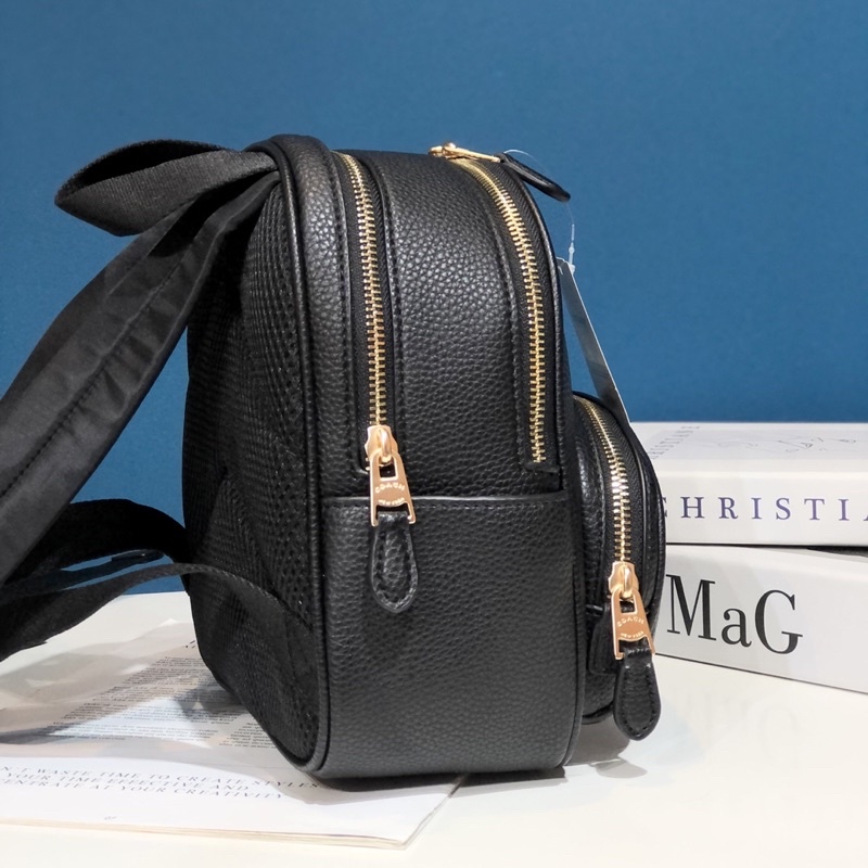 TNS - Balo form vuông mini hottrend Court Backpack-chất da cao cấp-tone đen classic