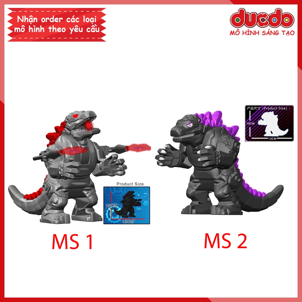 Bigfig Chúa Tể Godzilla khổng lồ - Đồ chơi Lắp ghép Xếp hình Mini Minifigures Big Fig KF