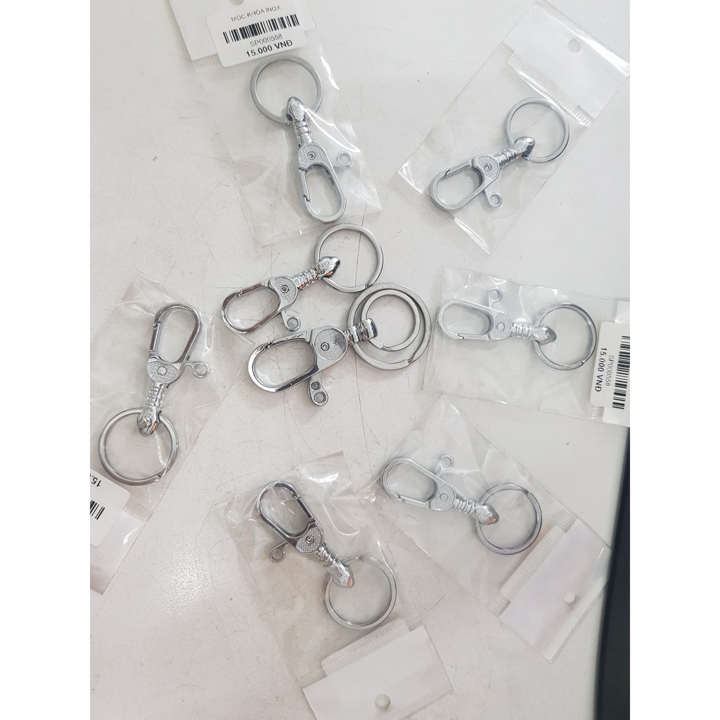 Móc khóa inox trơn