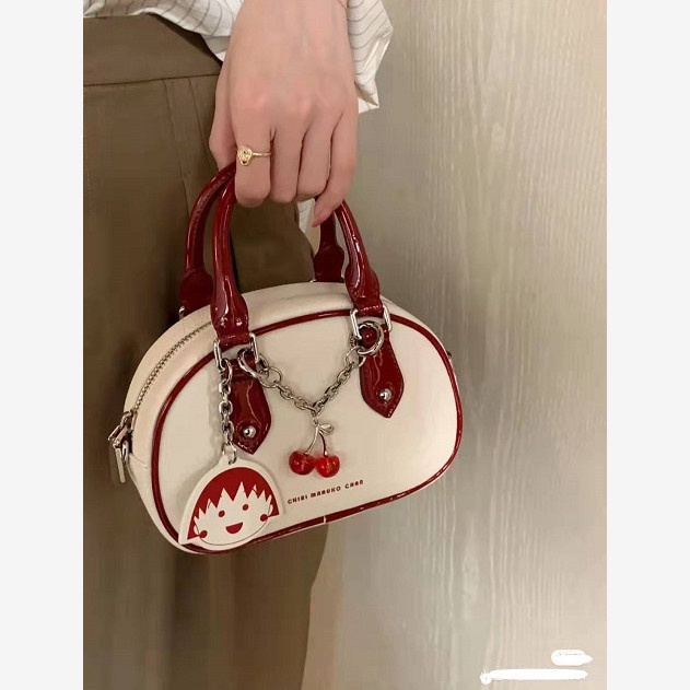 Túi Xách Đeo Vai Đơn Giản Hình Cherry Maruko x Phong Cách Hàn Quốc Mùa Hè Cho Nữ