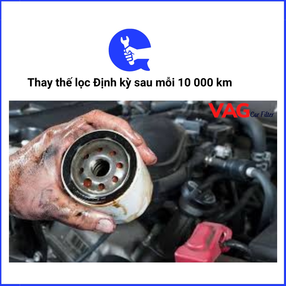 Lọc dầu  Ford Ecosport, Fiesta, Focus, Laser, Mondeo, Escape - Lọc sắt 1S7G6714DA, Sản phẩm có van an toàn