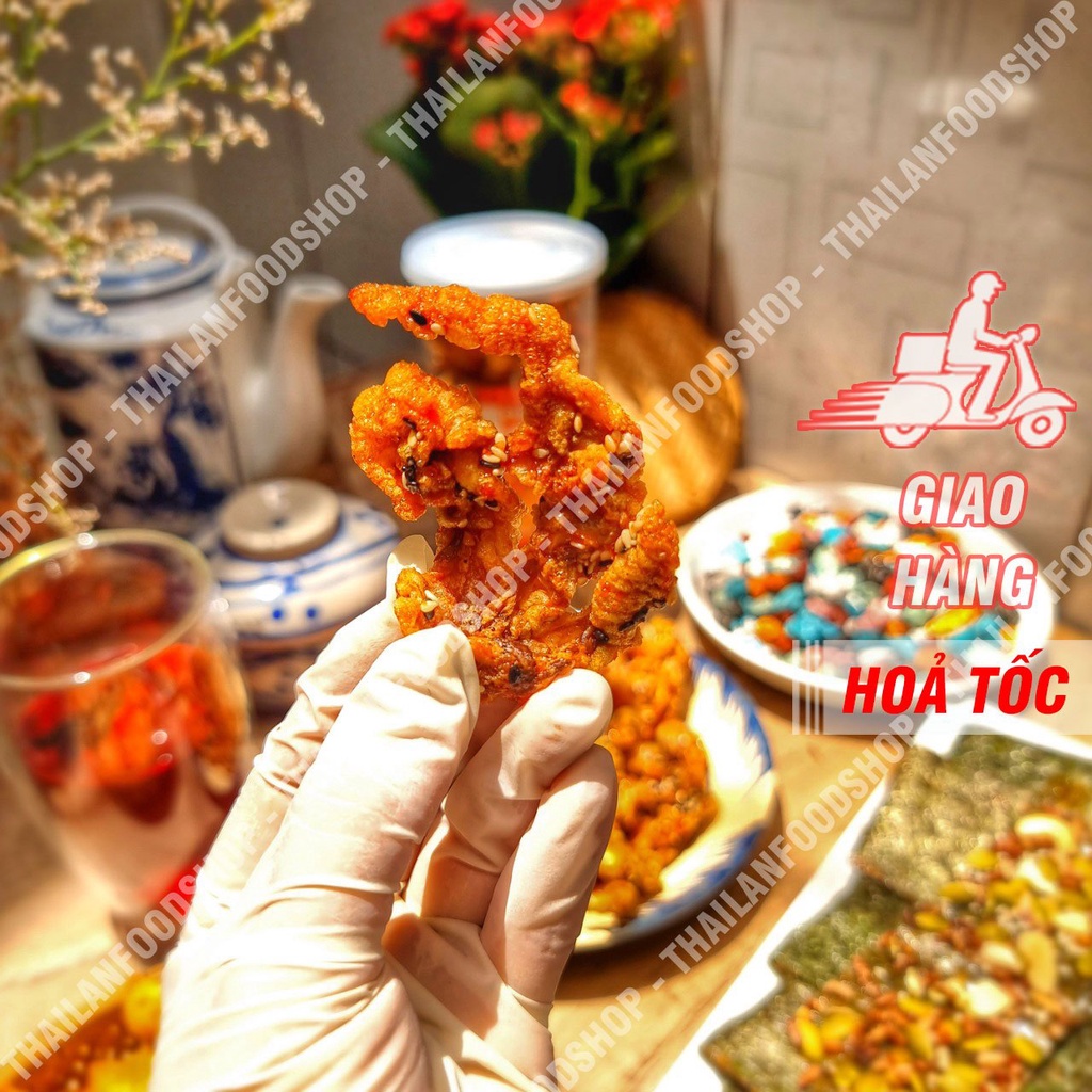 Chân Gà Rút Xương Sấy Giòn Sốt Chanh Dây Lon 250Gram - Ăn Liền