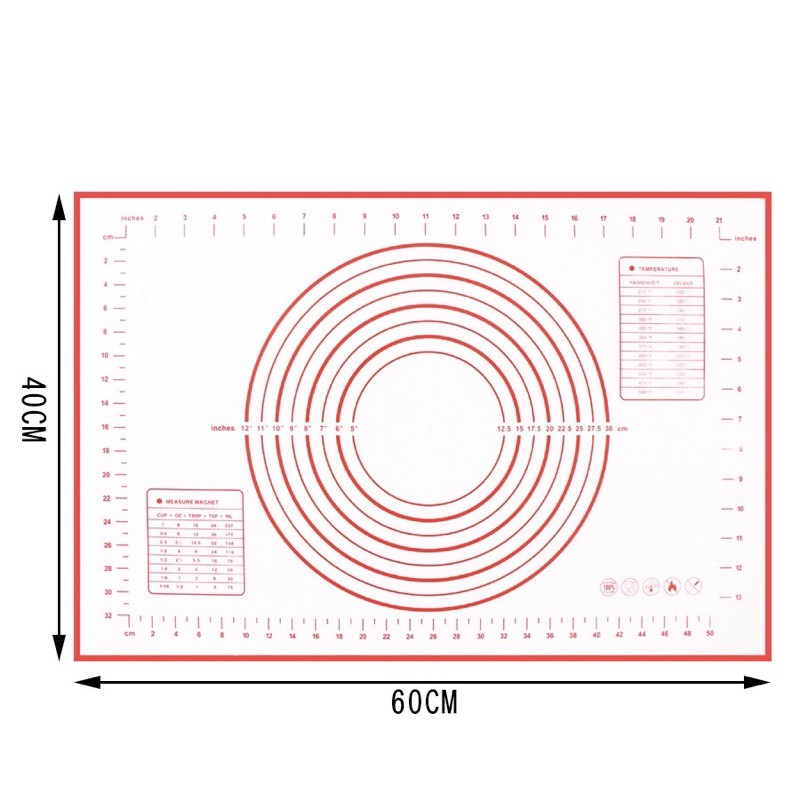 Tấm lót nhào bột silicone loại 40* 60