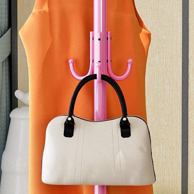 Cây treo quần áo, mũ, túi xách đa năng cao 185cm (Giao Màu Ngâu Nhiên)