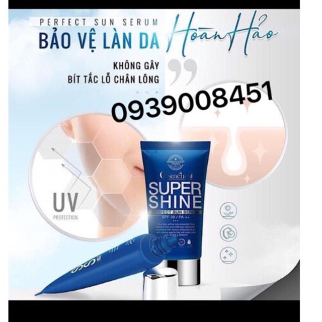 SERUM CHỐNG NẮNG NỘI SINH Cosmeheal SUPERSHINE PERFECT SUN