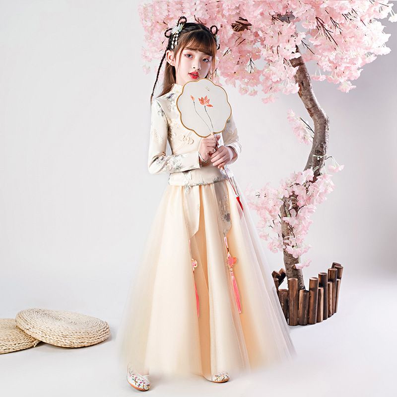 Order Set váy cổ trang dân hoa trung quốc bé gái
