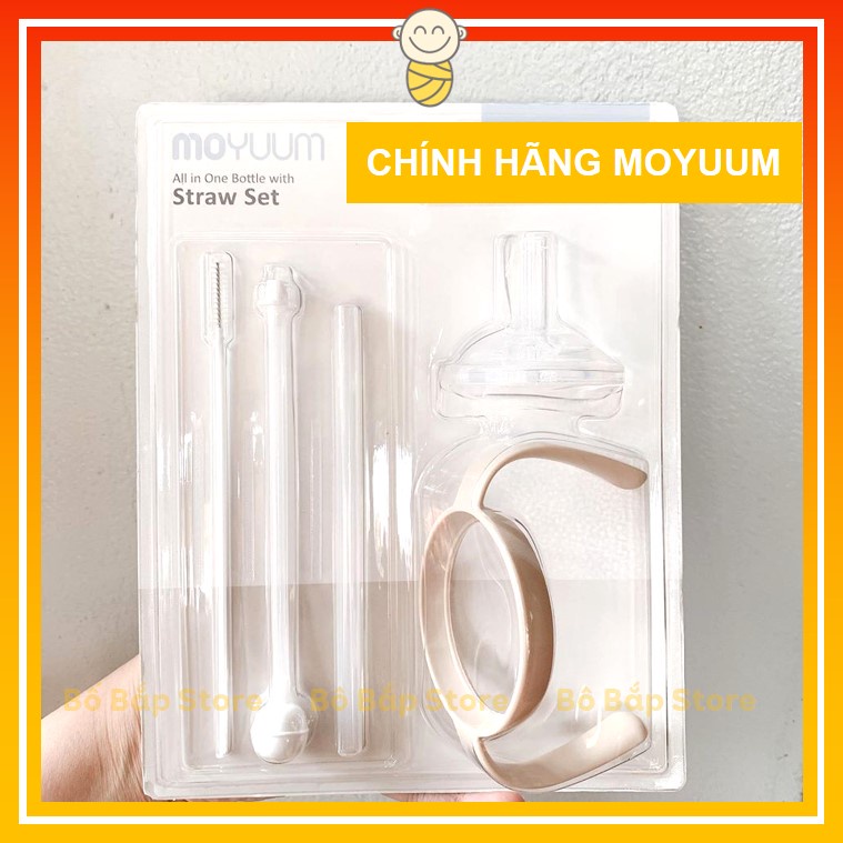 ⚡100% CHÍNH HÃNG MOYUUM⚡ Bộ Chuyển Đổi Sang Bình Nước Moyuum Set Ống Hút, Quai Cầm Moyuum 170ml 270ml Hàn Quốc