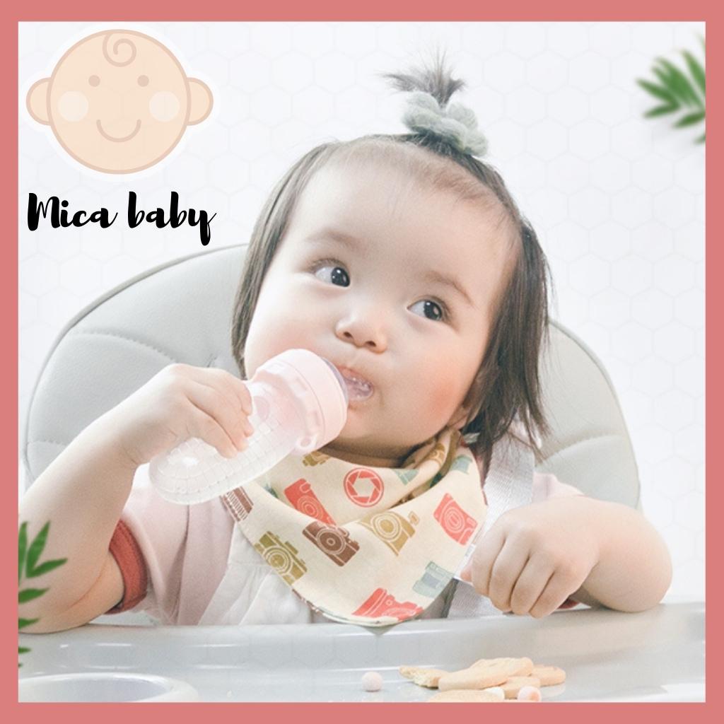 Set 5 khăn yếm cho bé ăn dặm hình tam giác Mica baby YC09