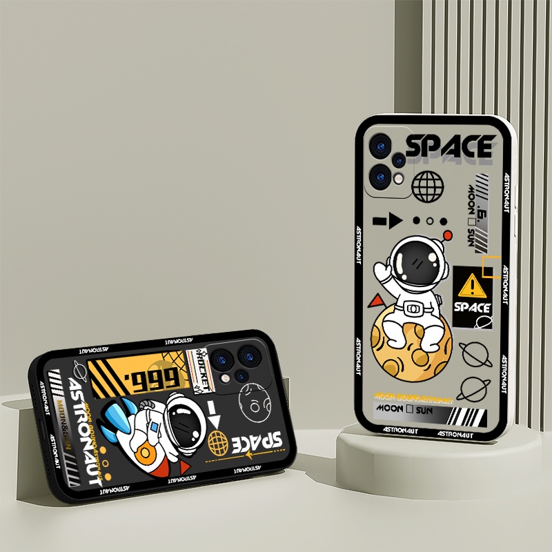 Ốp Điện Thoại silicon mềm ốp lưng phi hành gia Nasa thích hợp cho Realme 8 9 pro+ 5G 8i 9i GT master V13