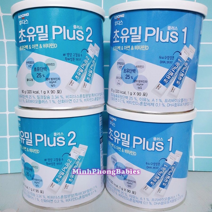 Sữa Non ILDONG Plus số 1, 2 Hàn Quốc