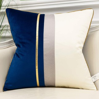 【niaorenmall.vn】Vỏ Gối Sofa Vải Nhung Kẻ Sọc Sang Trọng