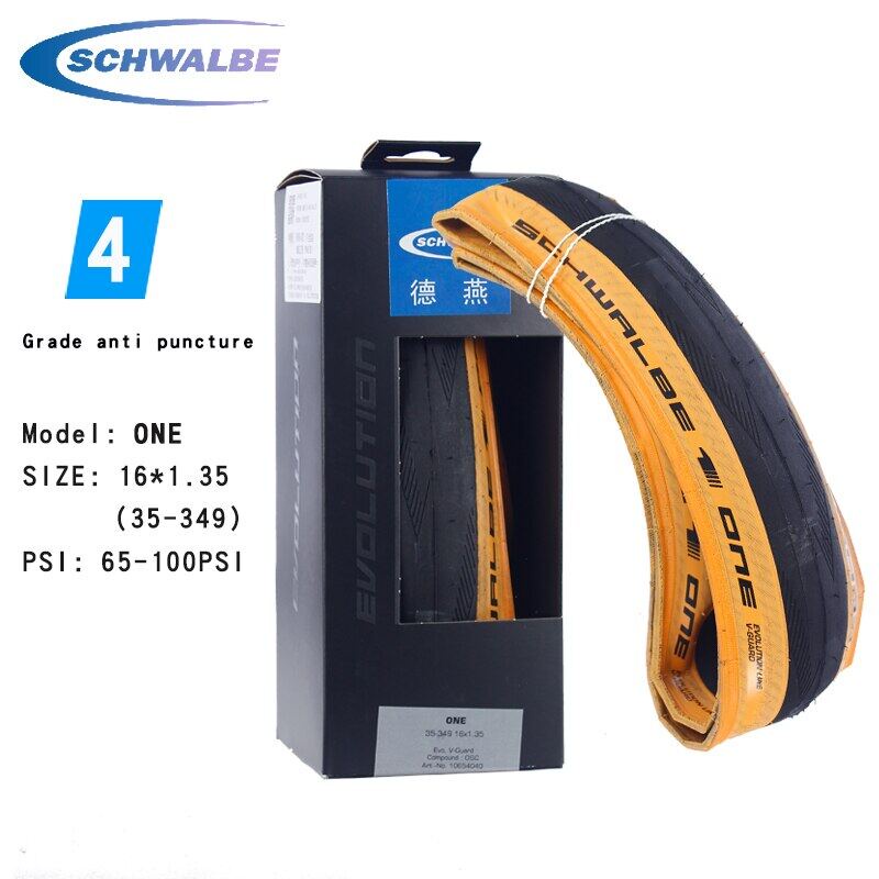Schwalbe Lốp Xe Gấp Gọn Kajak 32-349 16 Inch 16x1 / 3 Ultra Chất Lượng Cao