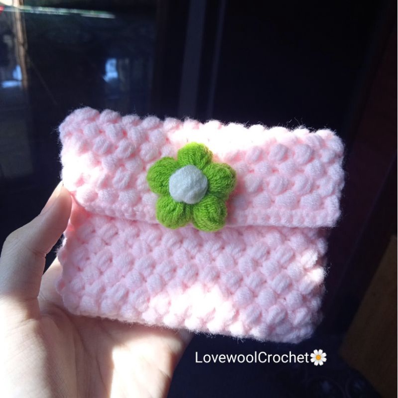 💚Túi ví len handmade đựng tiền, thẻ..